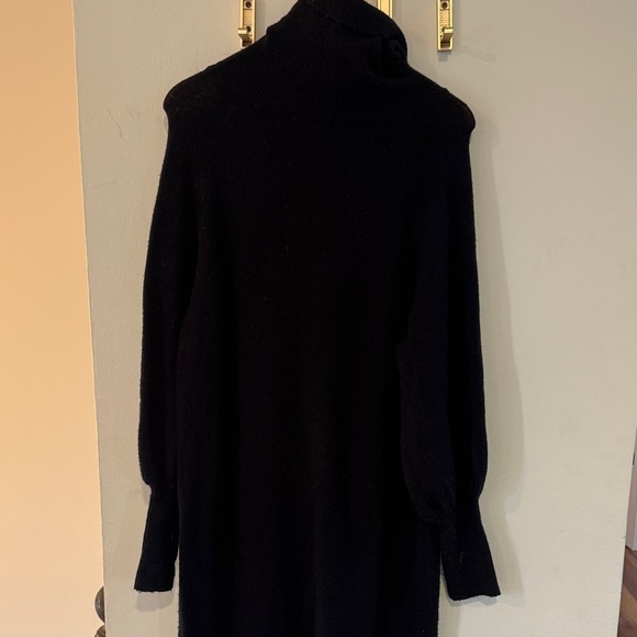 J. Crew Black Long Sleeve Dress - Picture 2 of 3